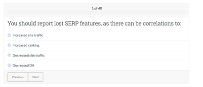 Moz SEO quiz